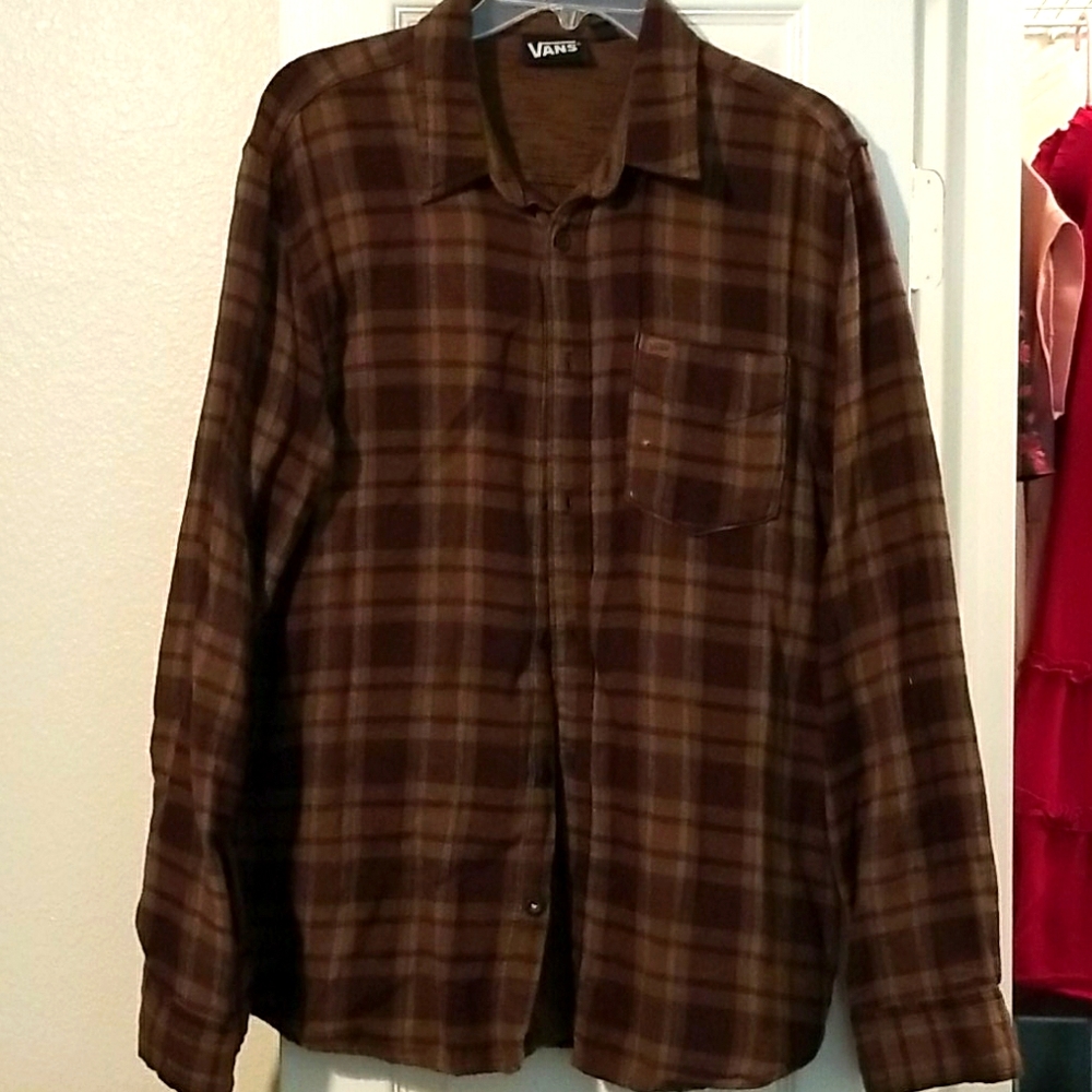 Mens Flannel Plaid Button Up